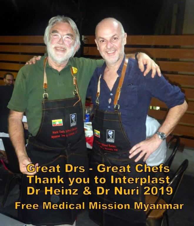 25 Years Medical Aid – Myanmar Chefs with Interplast Germany – Free Medical Operations 1997 – 2022